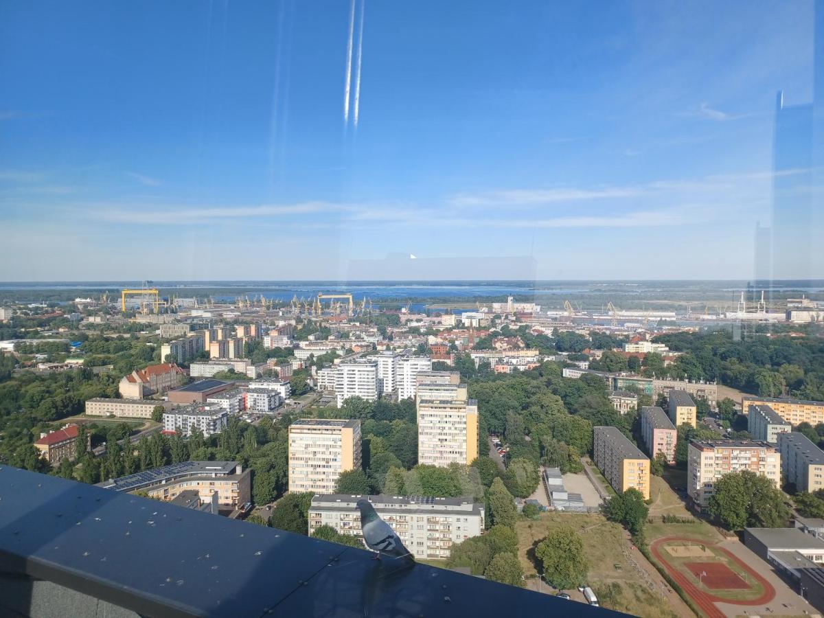 Hanza Tower Ajp Lux Apartment Stettin Eksteriør billede
